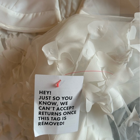 ASOS 3D luxe fringe cupped fishtail maxi dress gown in white Size 6 - Picture 13 of 15